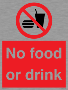 No food or drink